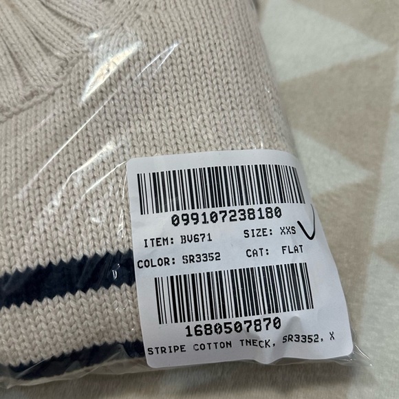 J crew Cotton turtleneck sweater in stripe - Picture 5 of 6